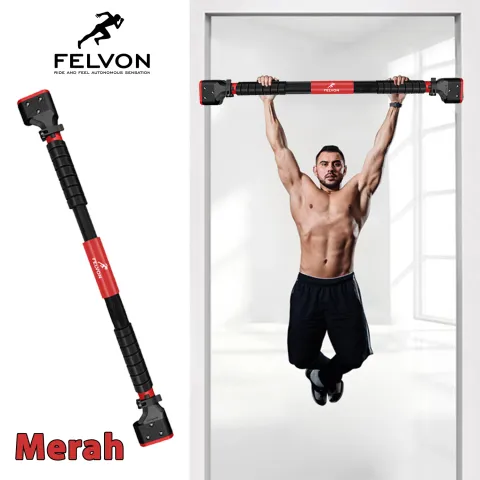 Pull up bar merah
