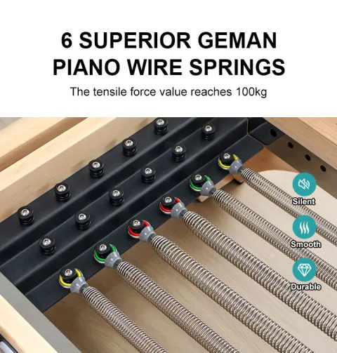 Pilates Reformer Premium Wood 4