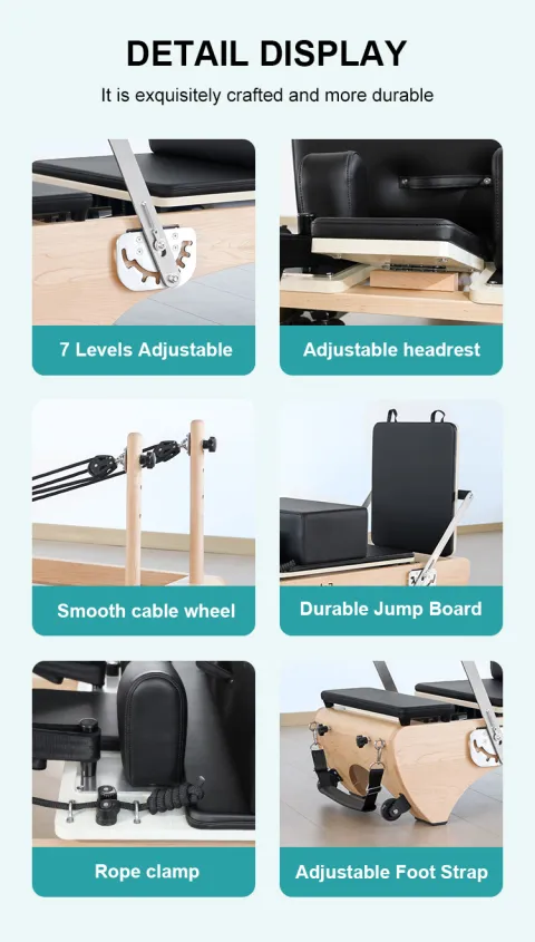 Pilates Reformer Premium Wood 10