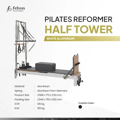 Felvon_Pilates-Reformer-Half-Tower-White-Aluminium_01